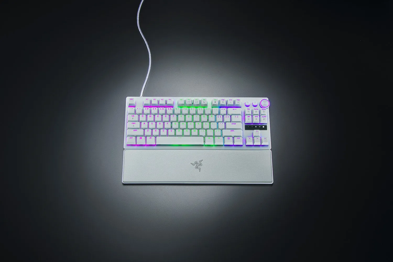 Razer Huntsman V Pro Tenkeyless Analog Optical Esports Keyboard White