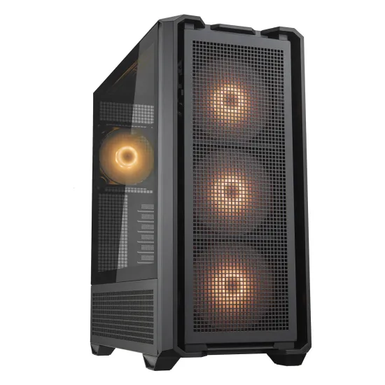 Cougar MX600 RGB 黑色 EATX Tower case (140mm ARGB PWM Fan*4, USB-C)