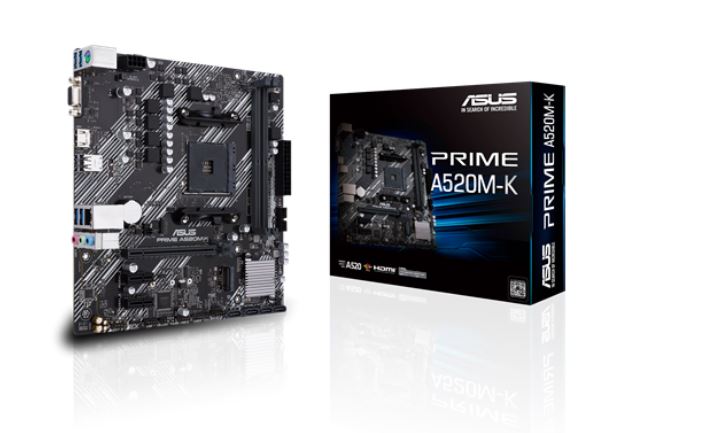 ASUS華碩 PRIME A520M-K A520 AM4 m.ATX M/B