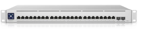 Ubiquiti UNIFI Enterprise XG 24 , 24Ports 10G Switch , (USW-EnterpriseXG-24 , 10GbE RJ45 ports *24 ,  25G SFP28 ports *2)