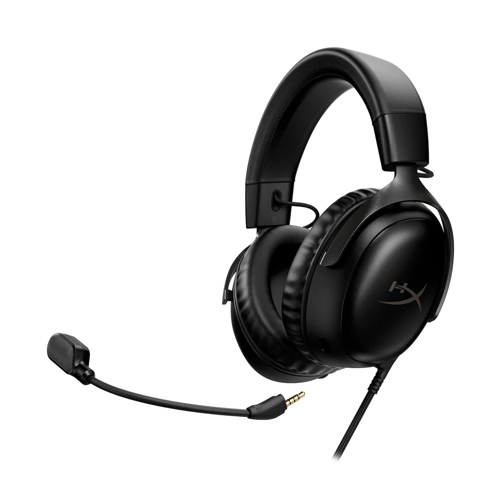 HyperX Cloud III 全黑 Gaming Headset (53mm 指向性驅動單體, DTS, PC/PS5/PS4/Xbox/Nintendo Switch, 727A8AA)