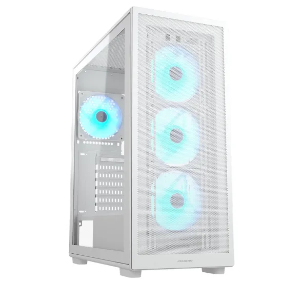 Cougar MX220 RGB 白色 ATX Tower case (120mm ARGB Fan*4)
