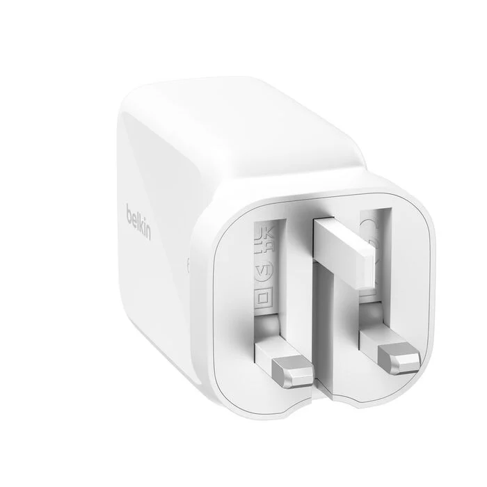 Belkin UltraCharge GaN 67W 伸縮USB-C充電線牆式充電器 (WCH022myWH)