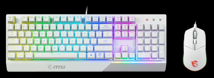 MSI微星 VIGOR GK30 COMBO 白色 Keyboard + Mouse (KB-MGK3CTW)