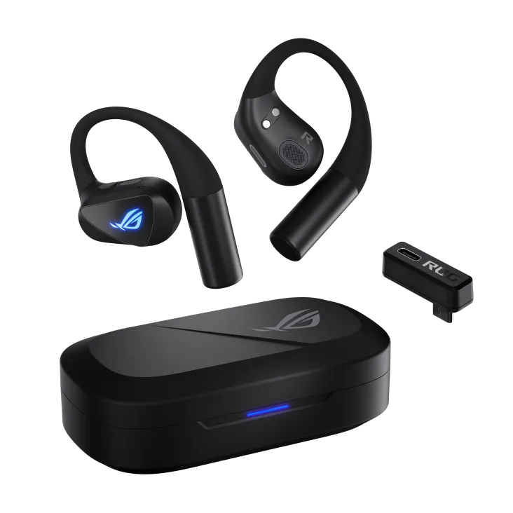 ASUS ROG CETRA OPEN Wireless Gaming Earbuds (黑色, 90YH0450-BTUA00)