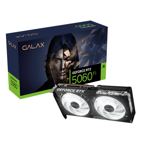 GALAX影馳 GeForce RTX5060TI 1-Click OC Black 16GB GDDR7 (128-bit/DP2.1b*3/HDMI 2.1b/DLSS 4, 56IZN8MDCPOC, GA-DCN-RTX5060TI-16G-1CLICKOC-2X-BK)