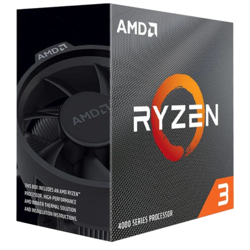 AMD Ryzen 3 4100 CPU (4Core8Threads,3.8/4.0GHz, L2 2MB,L3 4MB, AM4, TDP 65W)