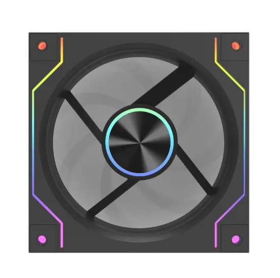 darkflash DM20 LINE BLACK REVERSE ARGB 120mm Case Fan (黑色, 反向, TH-DM20LBR, 1yr warranty)