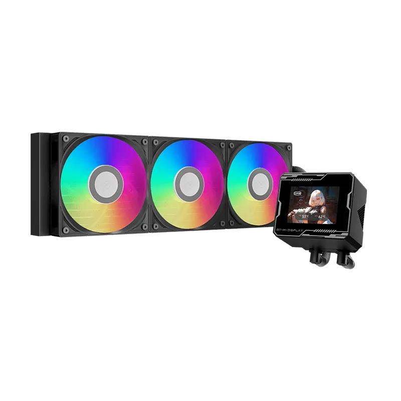 PCCOOLER GT360M ARGB Display BK 黑色AIO Liquid Cooler (2.8