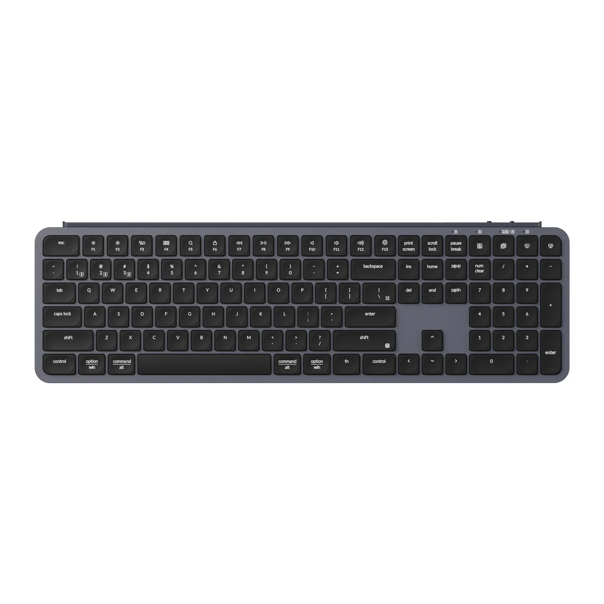 Keychron B6 Pro Ultra-Slim Wireless Keyboard (Space Gray, B6P-K1)