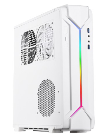 SilverStone RAVEN RVZ03W-ARGB(白色) Mini iTX Slim Case (RGB, ATX PSU, 可裝330mm顯卡)