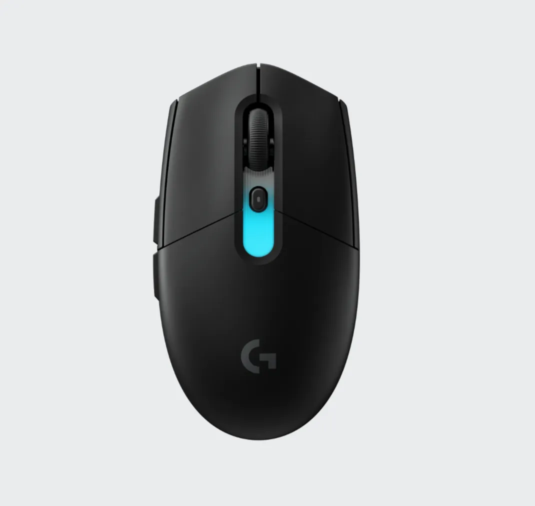 Logitech羅技 G304 X SUPERLIGHT Wireless Gaming Mouse (黑色, 三模:無線轉接器/BT/USB-C, HERO 44K, 60g, 910-007742)