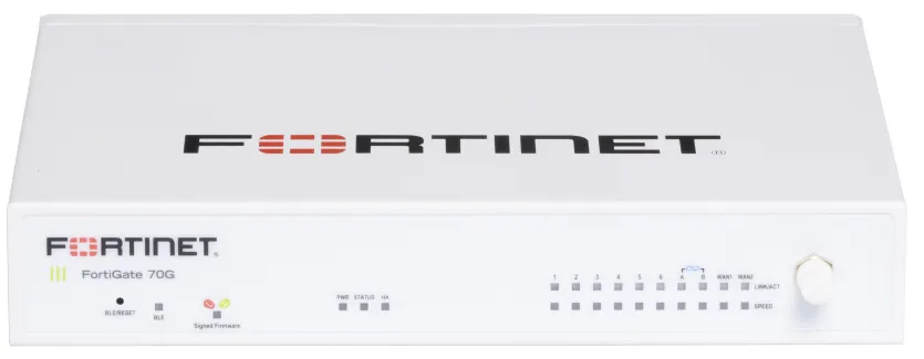 Fortinet FortiWiFi-70G , Dual Wan , Gigabit Ports x7 ,DMZ Port x1 , Wifi6 , FWF-70G-N-BDL-950-12-M70)
