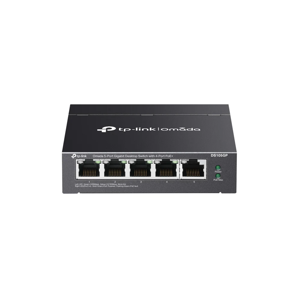 TP-LINK DS105GP Omada 5-Port Gigabit Unmanaged Desktop Switch with 4-Port PoE+