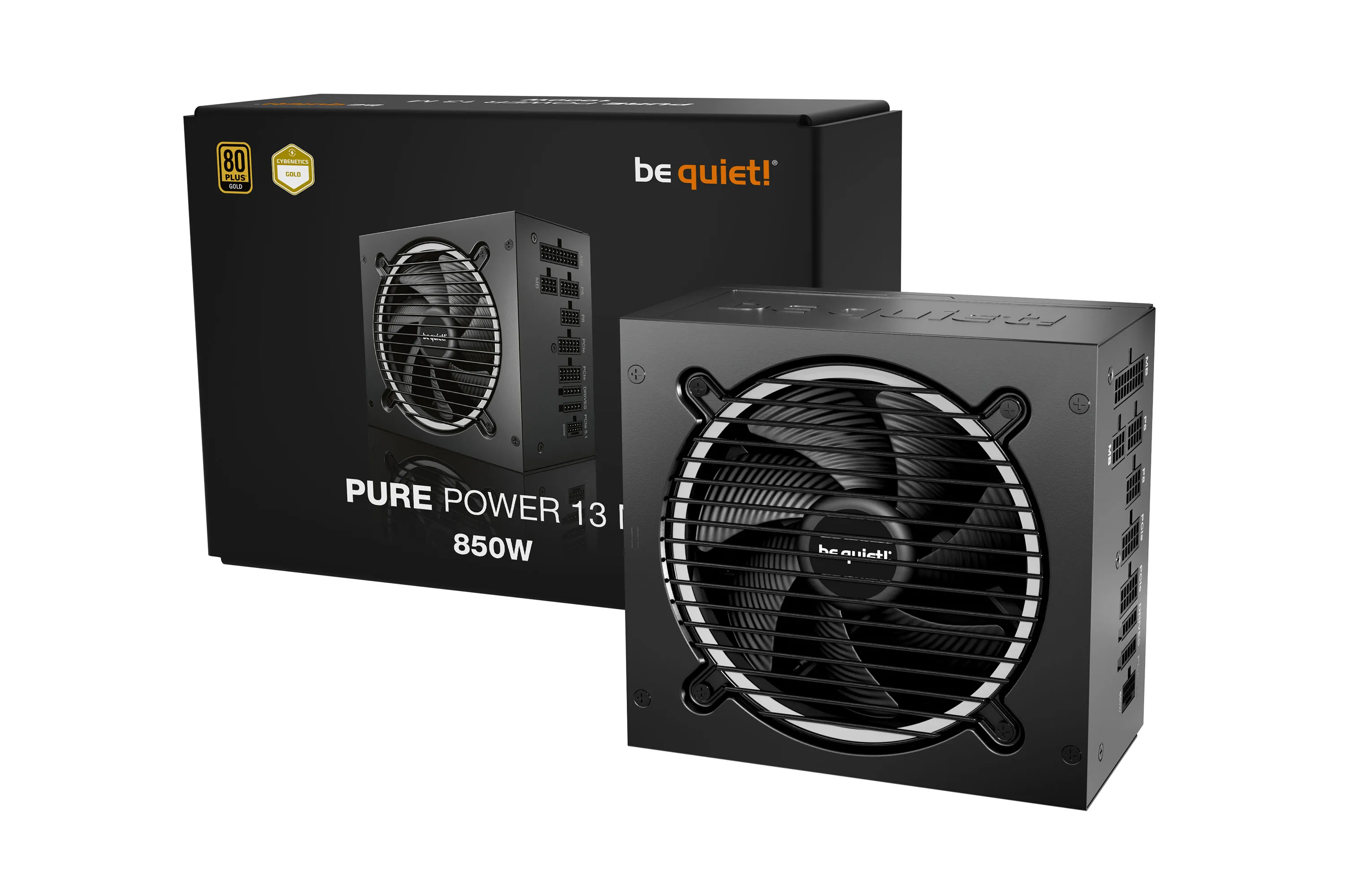 be quiet  PURE POWER 13M 850W ATX3.1 PCIe5.1 80 PLUS 金認證 Fully Modular Power Supply (PS-BP3M85G, 10yr warranty)