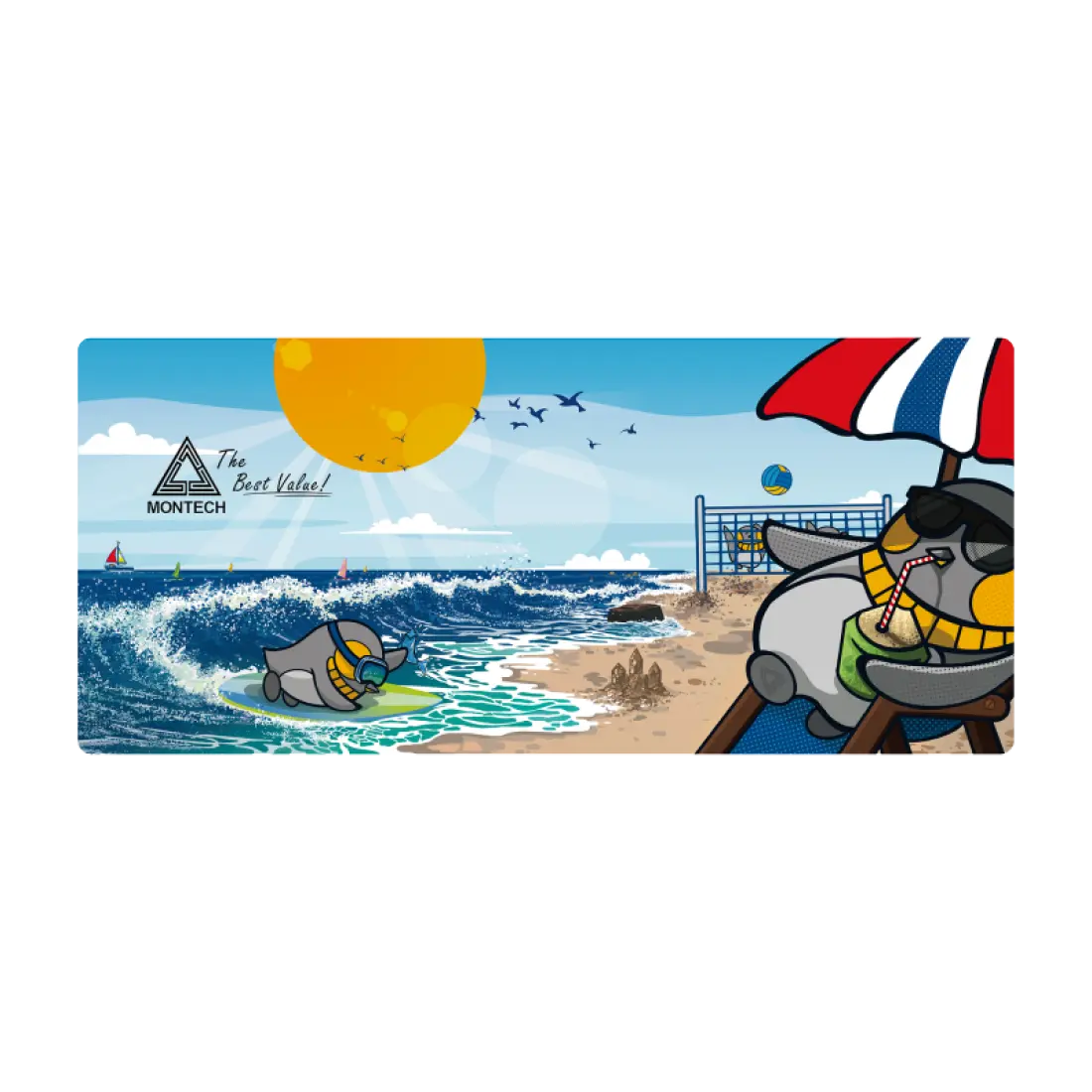 MONTECH GMP 102 Summer Beach GAMING MousePad