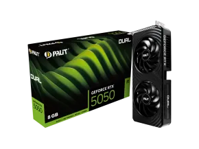 Palit同德 GeForce RTX5050 Dual 8GB GDDR6 (HDMI 2.1b x1, DP2.1b x3, NE65050019P1-GB2070D)