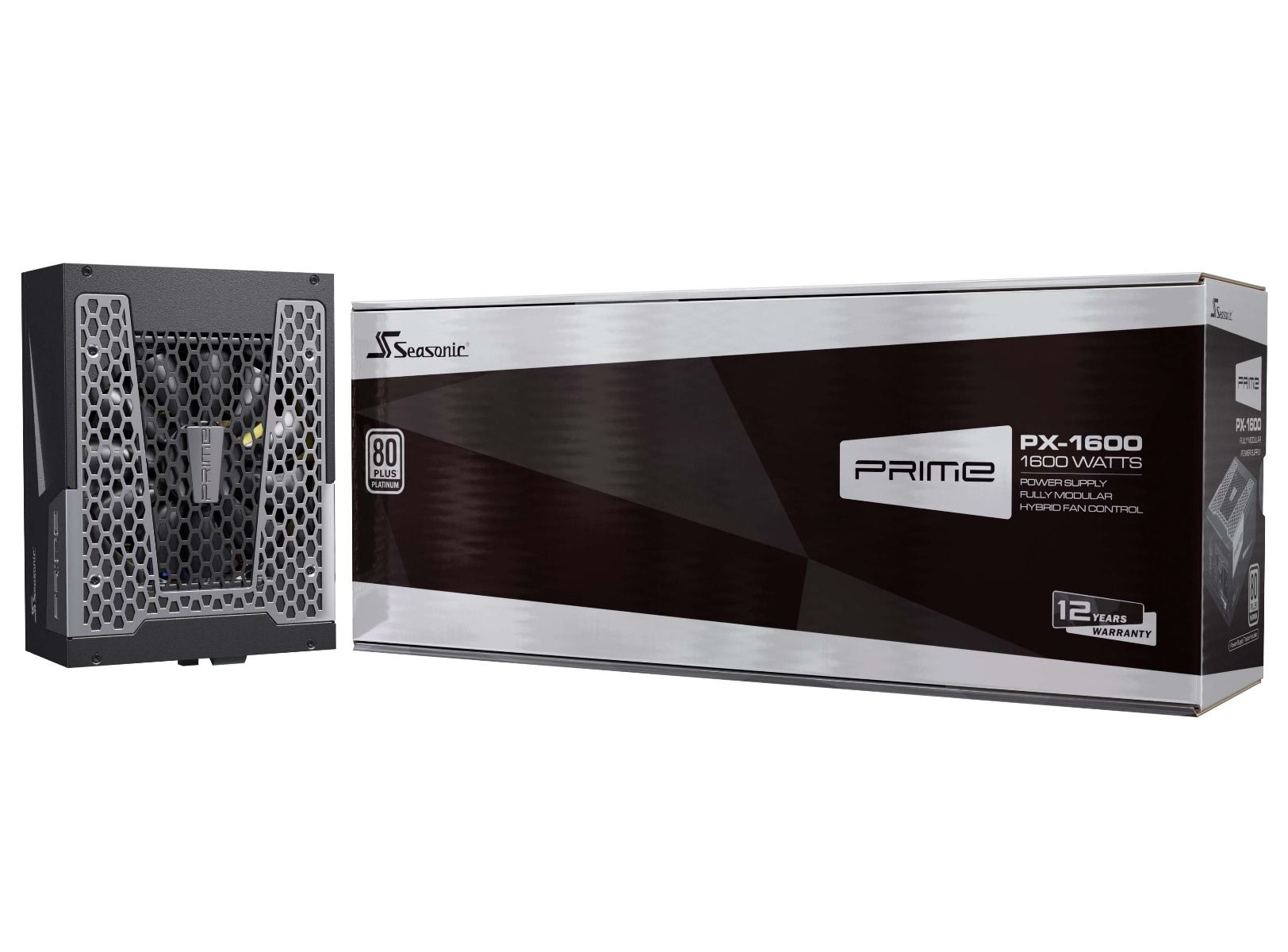 SEASONIC PRIME PX-1600 ATX3.1 1600W Power Supply (80PLUS Platinum, Full Modular,12年保養, SSR-1600PD2)