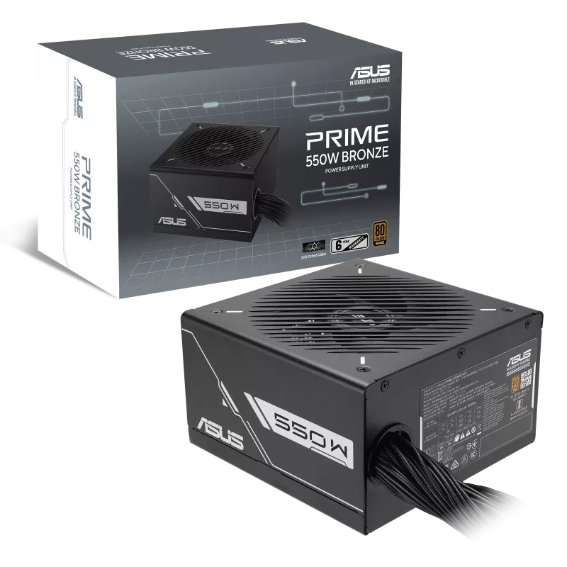 ASUS華碩 Prime 550W 80 Plus Bronze Power Supply (PRIME-550B-BLACK)