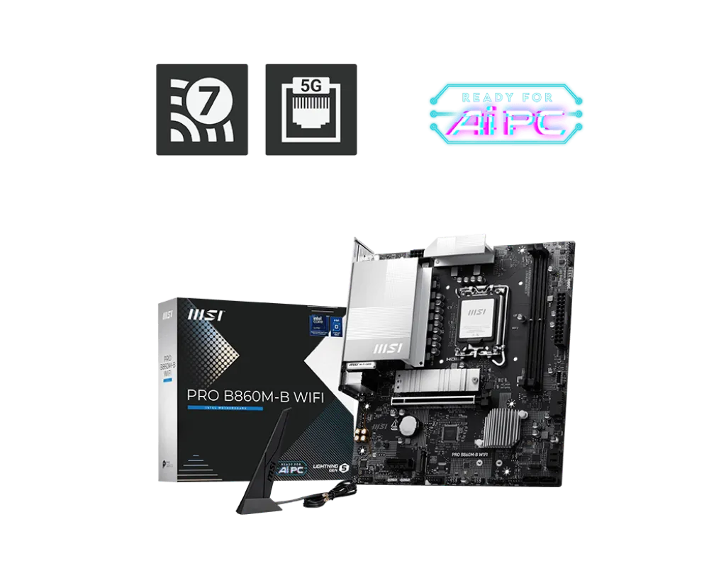 MSI微星 PRO B860M-B WIFI LGA1851 mATX MB