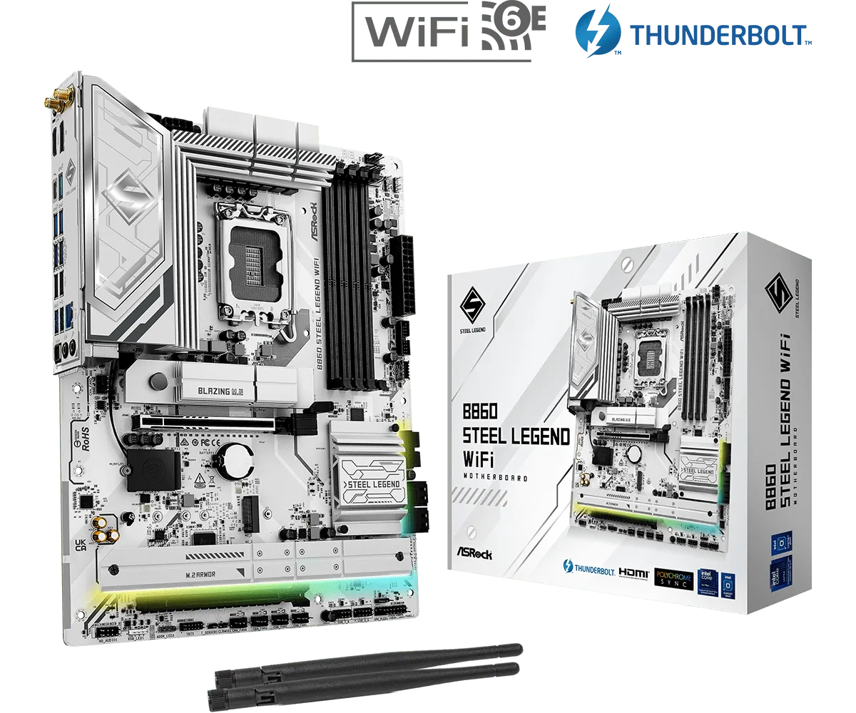 ASRock 華擎 B860 Steel Legend WiFi LGA1851 ATX MB