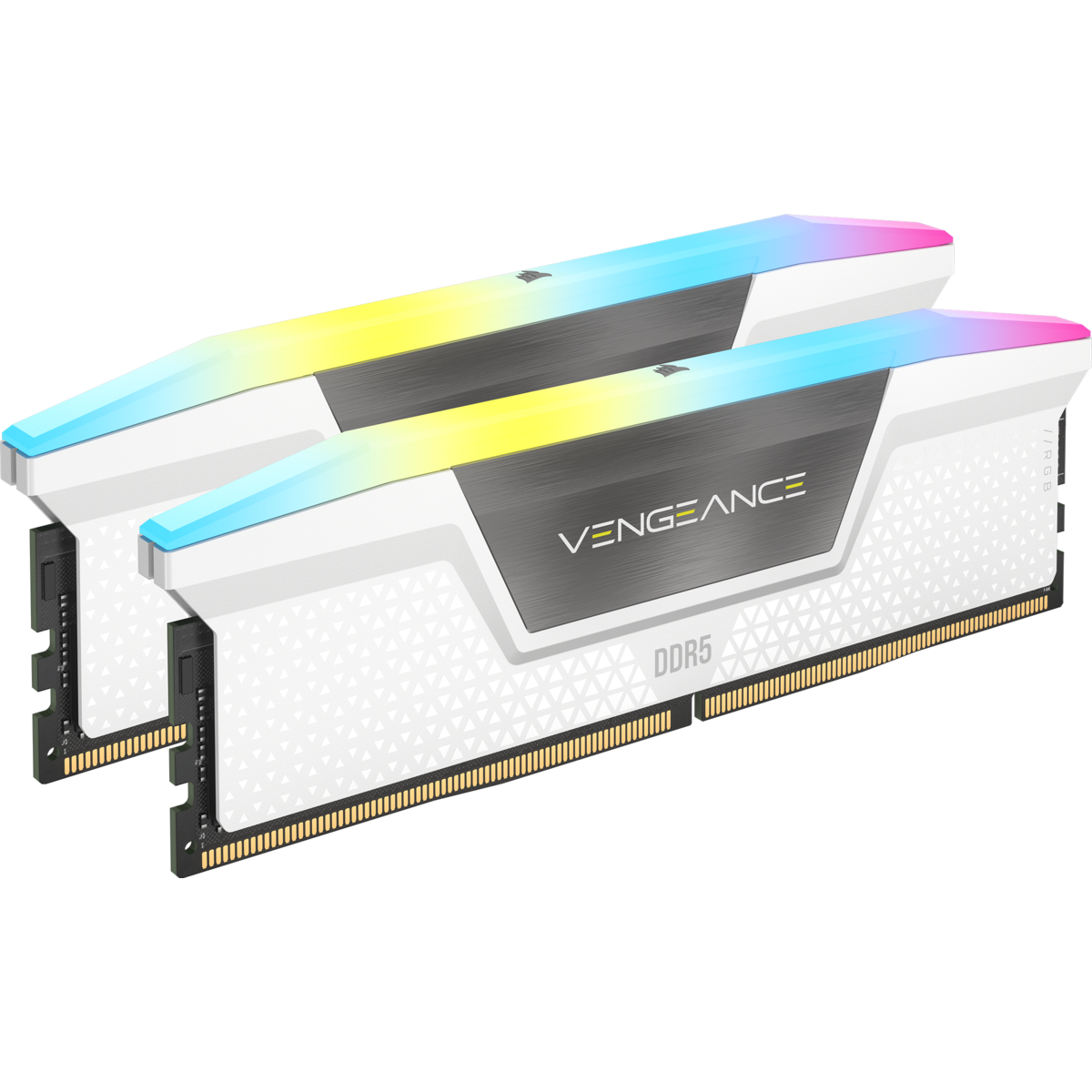 Corsair VENGEANCE RGB 白色 CMH32GX5M2B5200C40W DDR5 5200MHz 32GB Kit (16GB*2, CL 40-40-40-77)