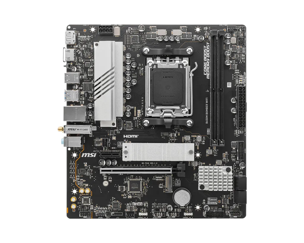 MSI微星 B650M BOMBER WIFI mATX AM5, 2.5G Lan, Wi-Fi 6E