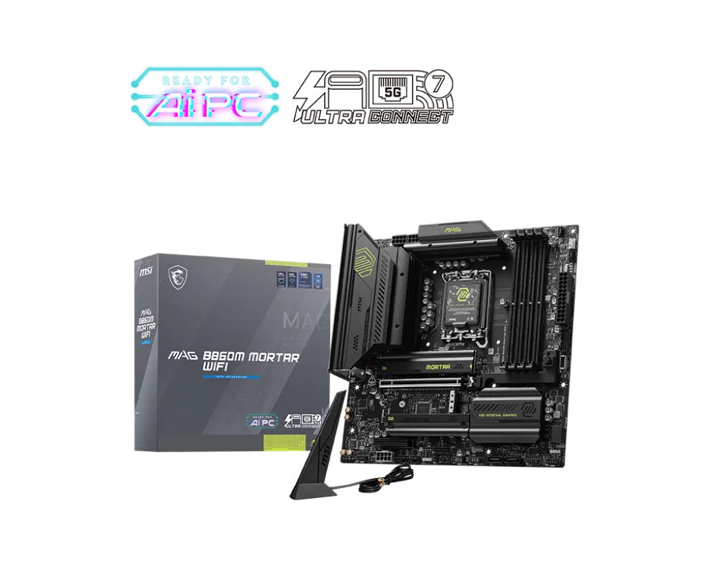 MSI微星 MAG B860M MORTAR WIFI LGA1851 mATX MB
