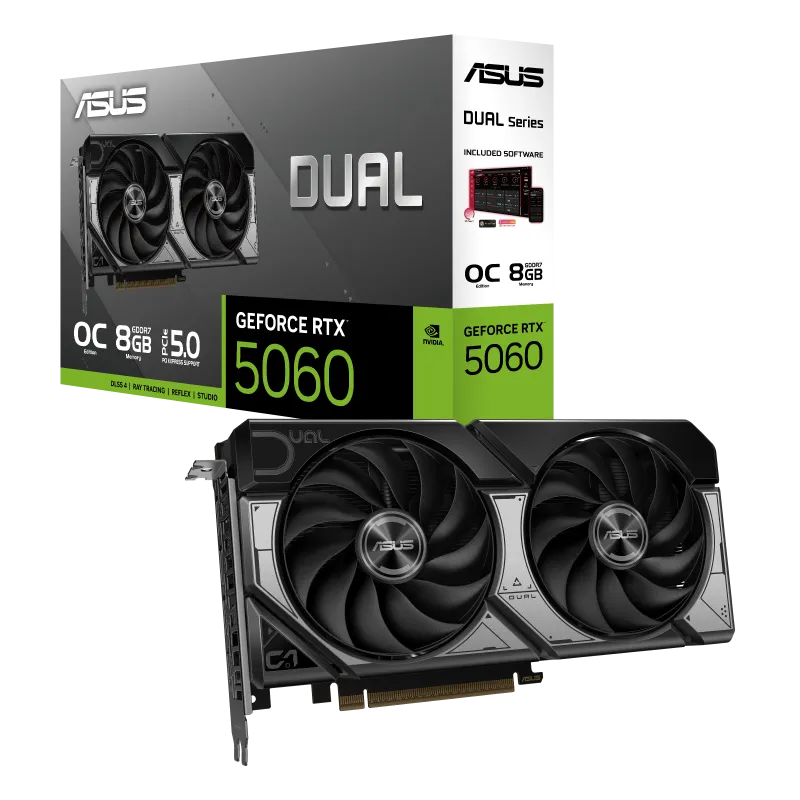 ASUS DUAL GeForce RTX5060 8GB GDDR7 OC Edition (DUAL-RTX5060-O8G)