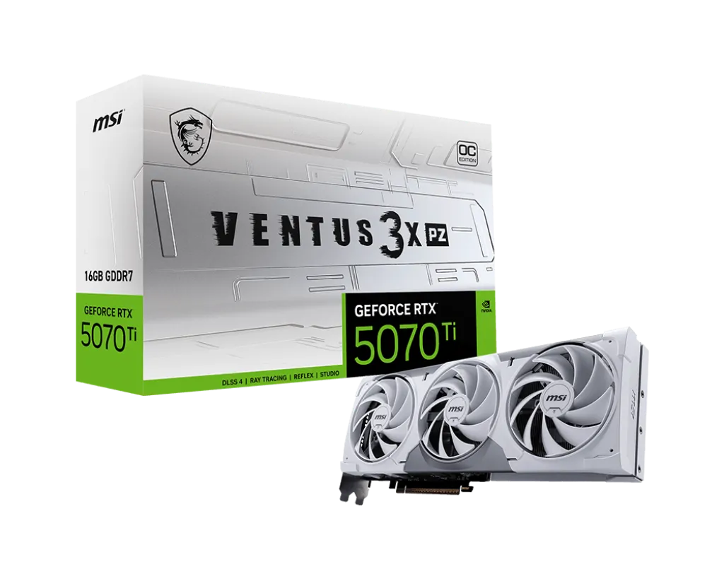 MSI GeForce RTX5070Ti 16G VENTUS 3X PZ OC