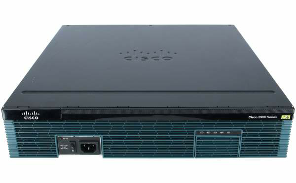 Cisco2921/K9 Cisco 2921 w/3 GE,4 EHWIC,3 DSP,1 SM,256MB CF,512MB DRAM,IPB 