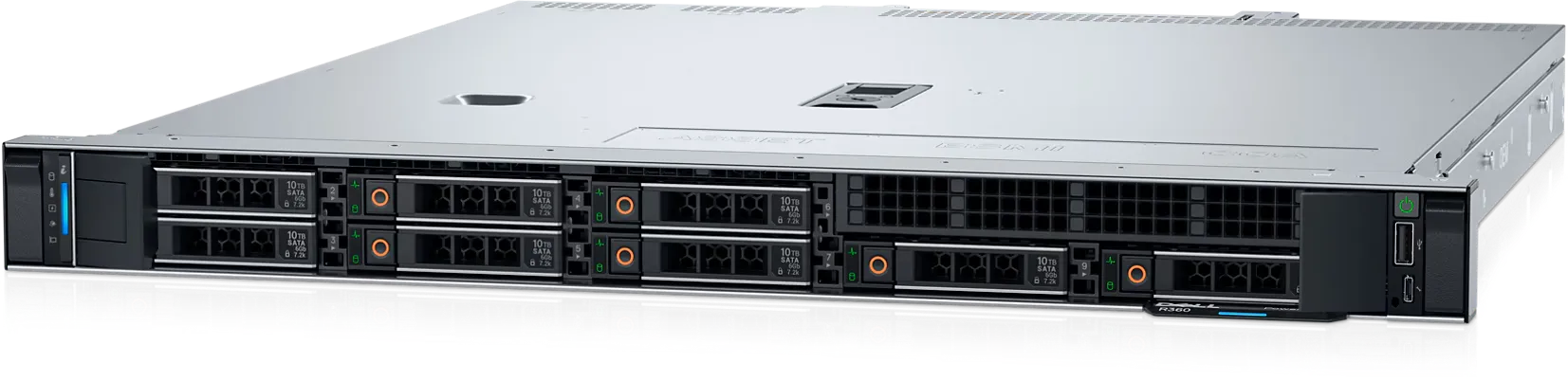 DELL PowerEdge R360 1U Rack Server, Intel Xeon 6 Performance 6315P CPU 4C/4T, 12MB Cache, 32GB ECC RAM,PERC H755 RAID,480GB SSD x2, 600W (1+1) Redundant, Hot-Plug Power Supply, 3Years NBD ProSupport