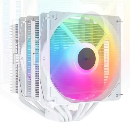 ProArtist E6 白色 雙塔式 CPU Cooling Fan (六熱導管, 12cm*2)
