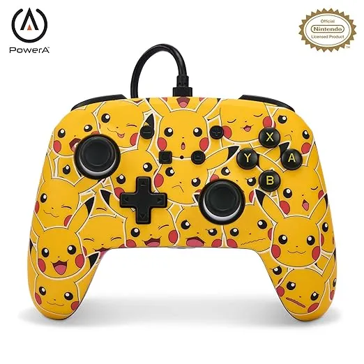 POWERA NSW ENWIRED CONTROLLER PIKACHU MOODS for Nintendo 比卡丘:心情 GP-PSECPM