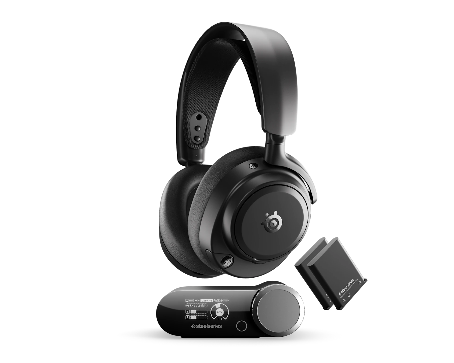 SteelSeries Arctis Nova Pro Omni Hi Res ANC 電競耳機 (石墨黑, 96kHz/24Bit, OmniPlay, ClearCast Pro, 61721)