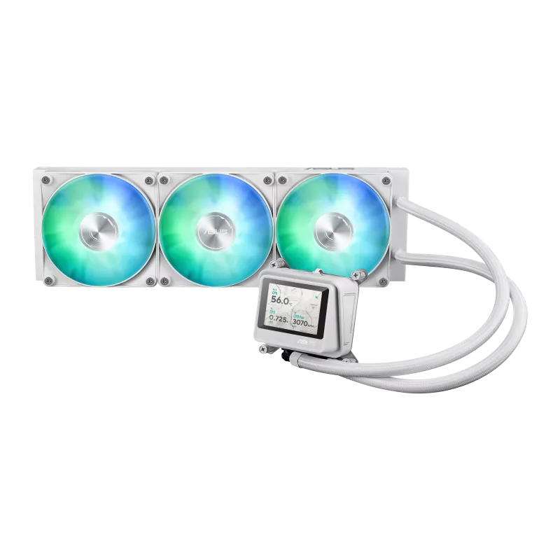 ASUS華碩 MAX GAMING LC 360 ARGB LCD White Edition AIO Liquid Cooler (白色, 2.4