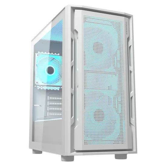 Cougar UNIFACE MINI RGB 白色 mATX Tower case (140mm ARGB fan *2, 120mm ARGB fan*1)