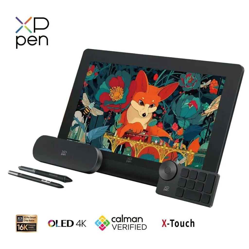 XP-PEN Artist Ultra 16 4K AMOLED 繪圖板 (344.68x215.42mm, 5080 LPI, 220RPS, 3840x2160, 16384 levels, 16.4ms, Type-C)