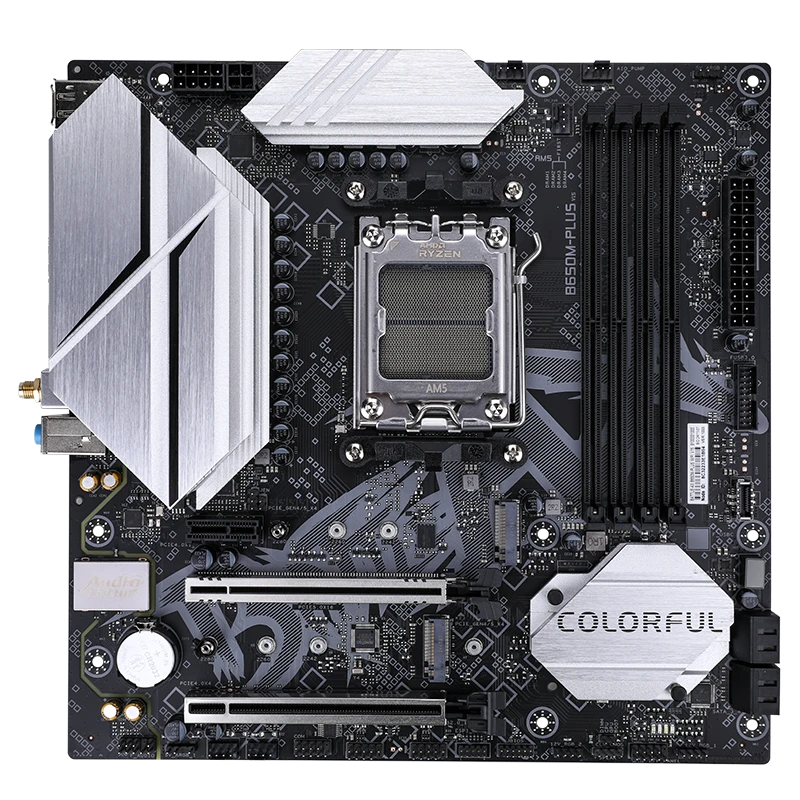 Colorful 七彩虹 BATTLE-AX B650M-PLUS WIFI V15 AM5 mATX MB (WiFi6, 黑色)