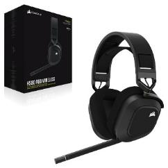 Corsair HS80 RGB WIRELESS Premium Gaming Headset with Spatial Audio (CO-HS-HS80 WRL,CA-9011235-AP,Carbon)