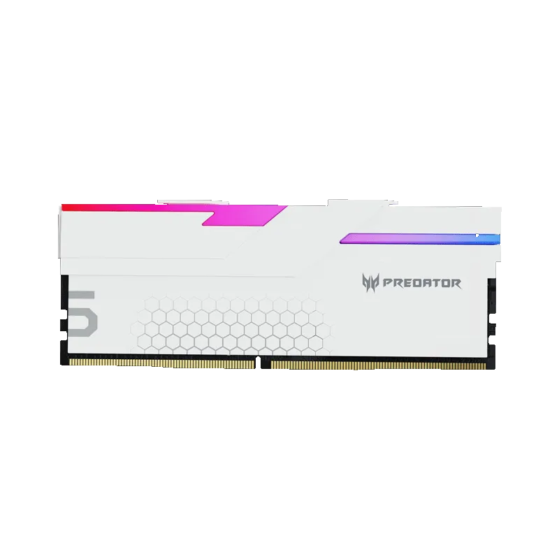 Acer Predator HERMES RGB 白色 DDR5-6400 32GB RAM kit(16GB*2,CL32-39-39-102)