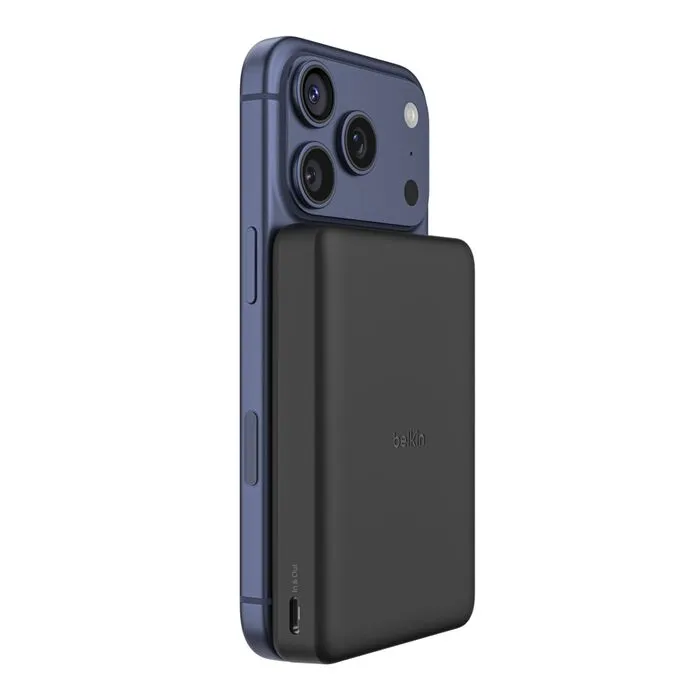 Belkin BOOSTCHARGE Slim Magnetic 10K Power Bank (黑色, 3C logo W/QR code, BPD015qcBK)
