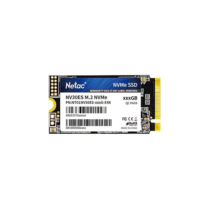 Netac NV30ES 1TB PCIe 3x4 M.2 2242 NVMe SSD (R:3300MB/s, Write:2800MB/s, 5yr warranty,***請保留包裝, 以便日後保養, NT01NV30ES-1T0-E4X)