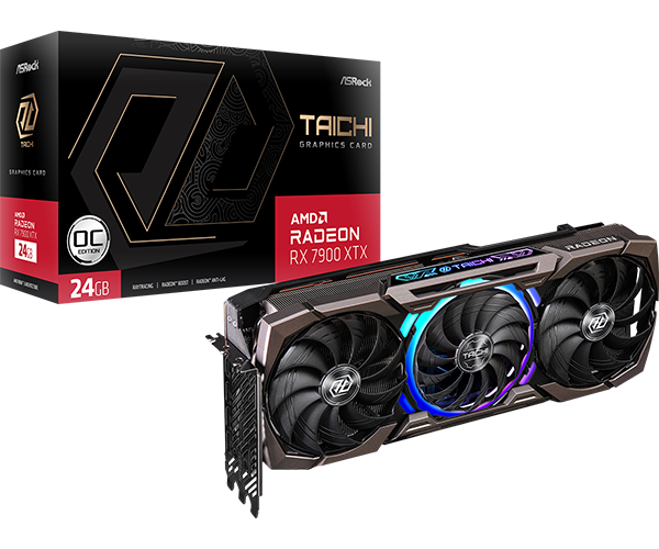 ASRock華擎 Radeon RX7900XTX Taichi 黑色 24GB OC GDDR6