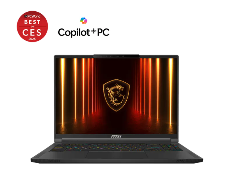 MSI微星 旗艦輕薄 Stealth A16 AI+ A3XWIG ; Copilot+ PC ( RTX5080 ) Gaming Notebook( AMD RYZEN AI 9 HX 370, 32GB DDR5, 2TB Gen4 SSD, RTX5080/16GB, 16