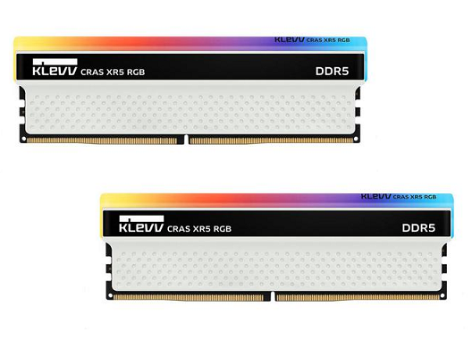 Klevv CRAS XR5 White RGB DDR5 6000MHz 32GB Kit (16GB*2, CL40-40-40-76, CXR5-KD5AGUA80-60E400S)