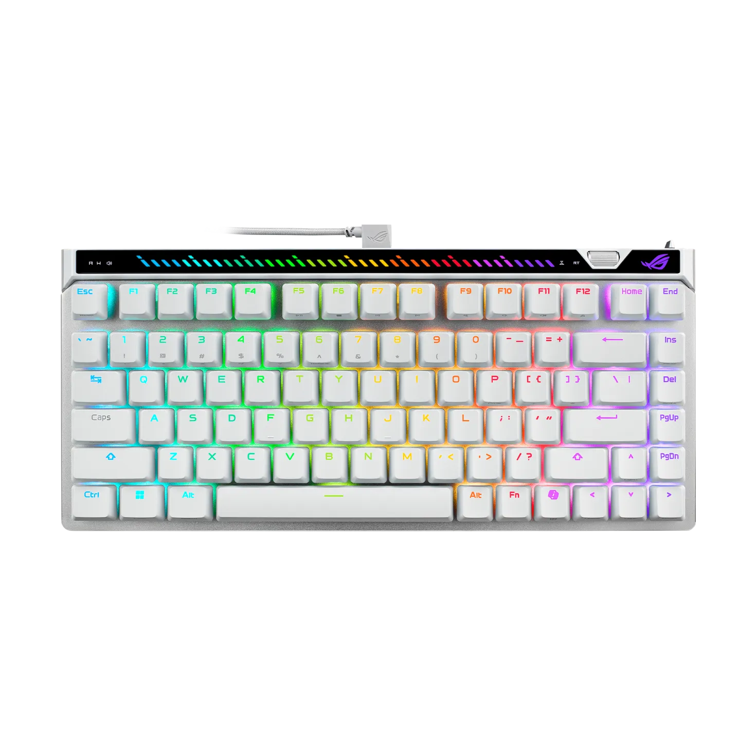 Asus華碩 ROG Falchion ACE 75 HE 白色 HFX V2X 磁軸電競鍵盤Gaming Keyboard (90MP047I-BKUA30)