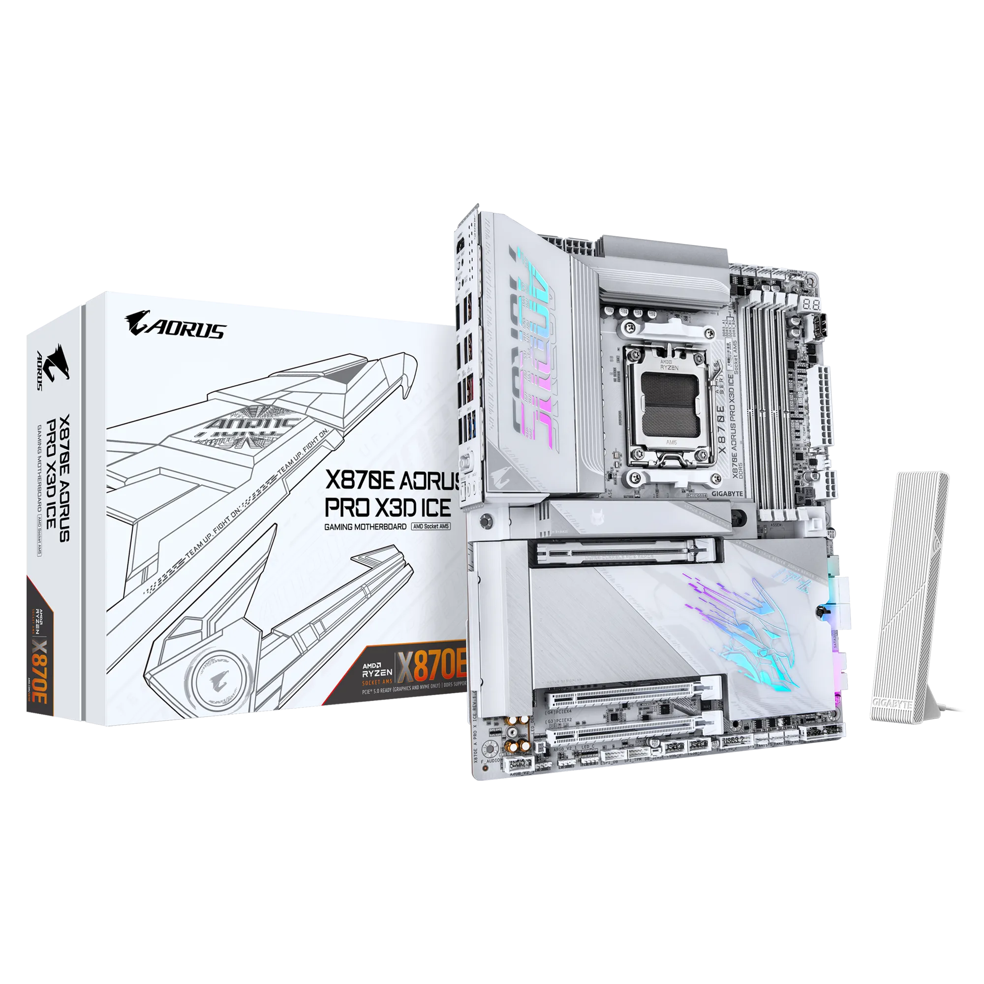 GIGABYTE技嘉 X870E AORUS PRO X3D ICE AM5 ATX MB