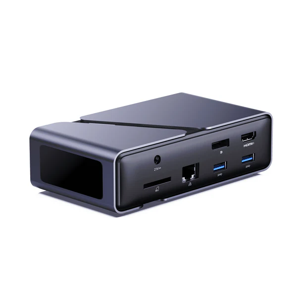 MINISFORUM TB4-01 12 in 1 Thunderbolt 4 Dock Station (TB4, USB-C & A, HDMI, DP, 2.5G Lan, SD/TF Reader, 3.5mm Jack, DK-TB401DS)