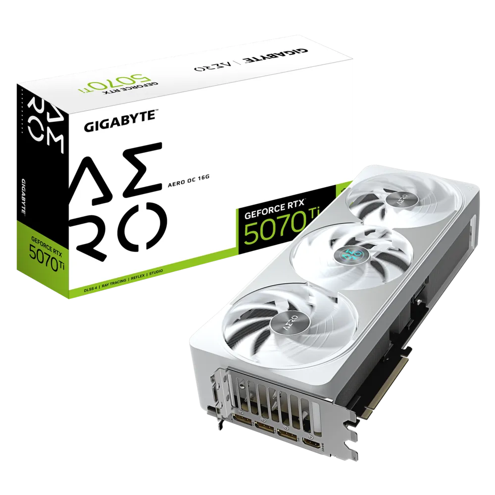 GIGABYTE 技嘉 GeForce RTX5070Ti AERO OC 16G (GV-N507TAERO OC-16GD)